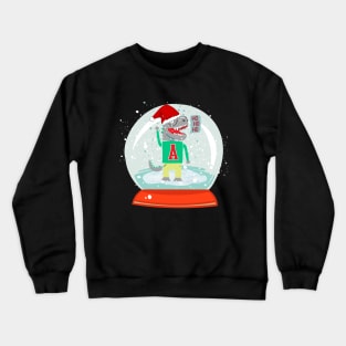 Dinosaur Snow Globe Crewneck Sweatshirt